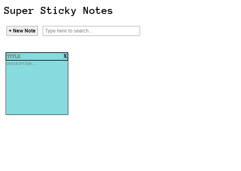 A blue digital sticky note